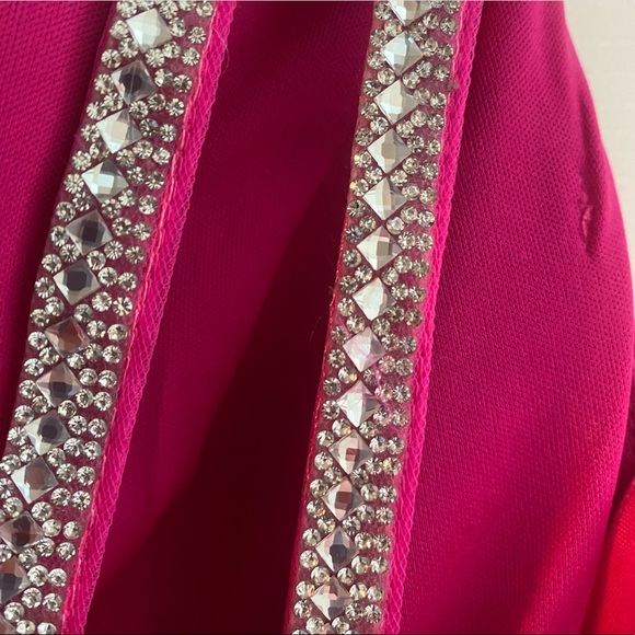 pink prom dress with slit - Picture 3 of 5